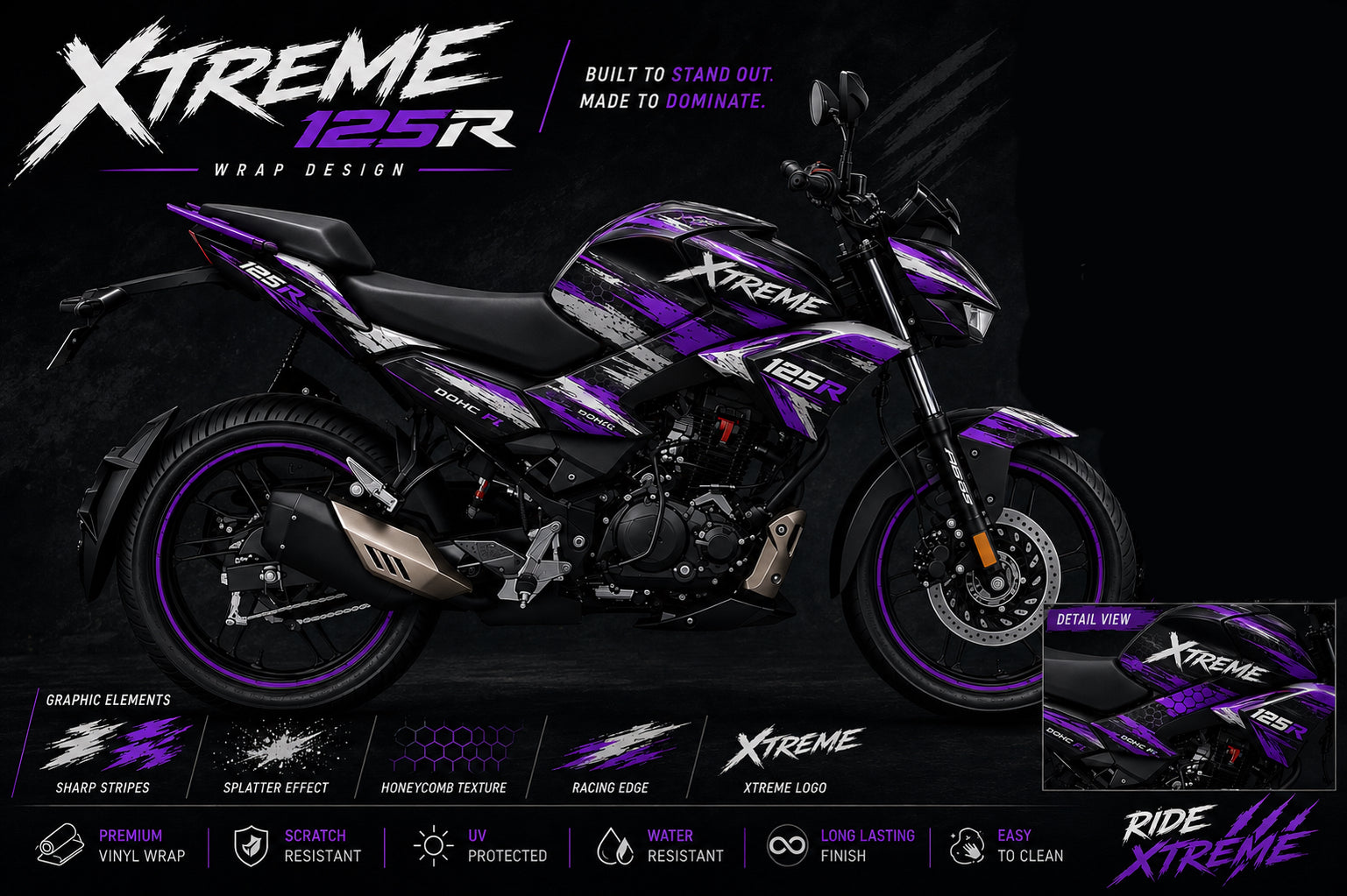 Decal kit for Xtreme 125r