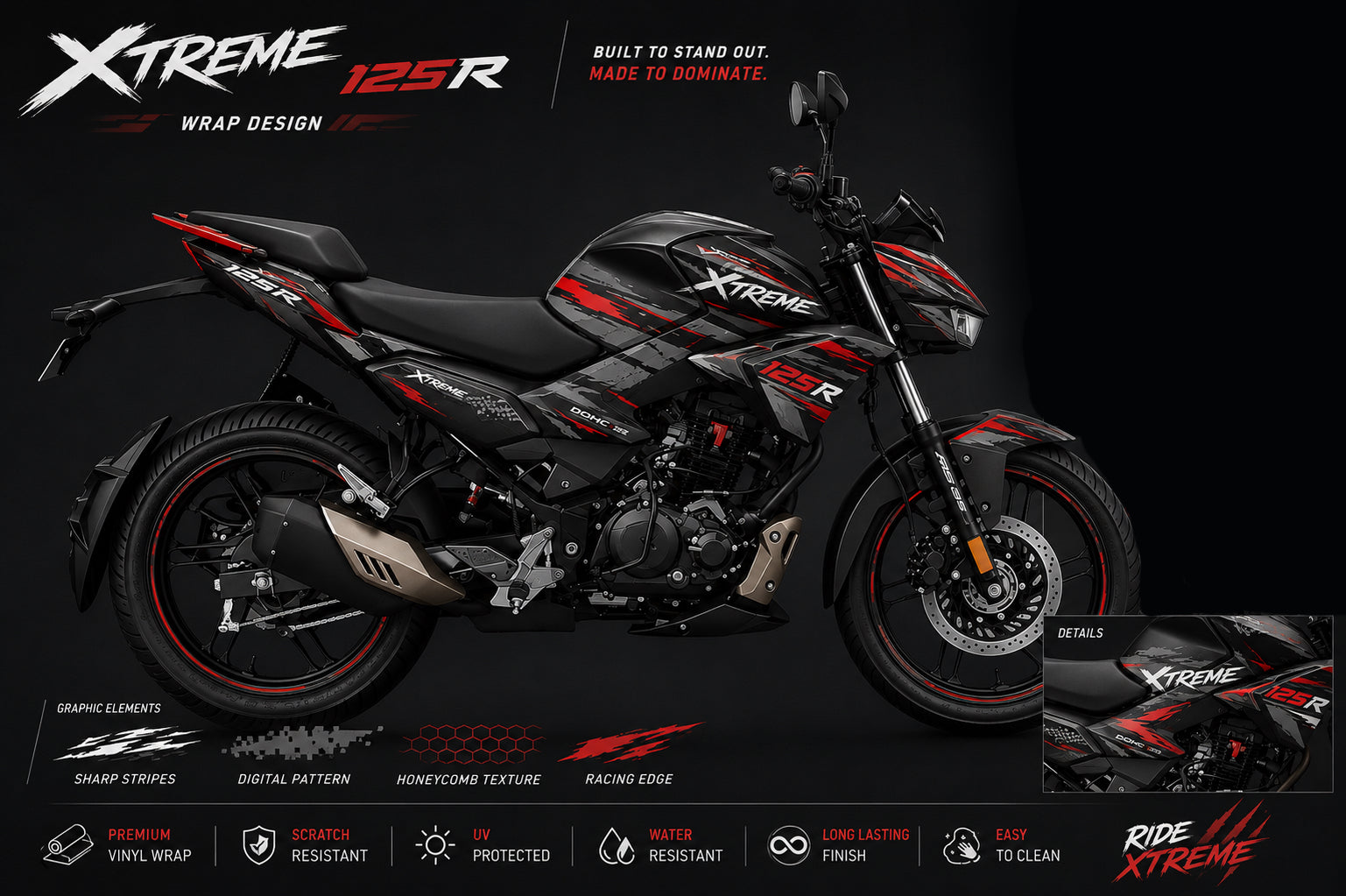 Decal kit for Xtreme 125r