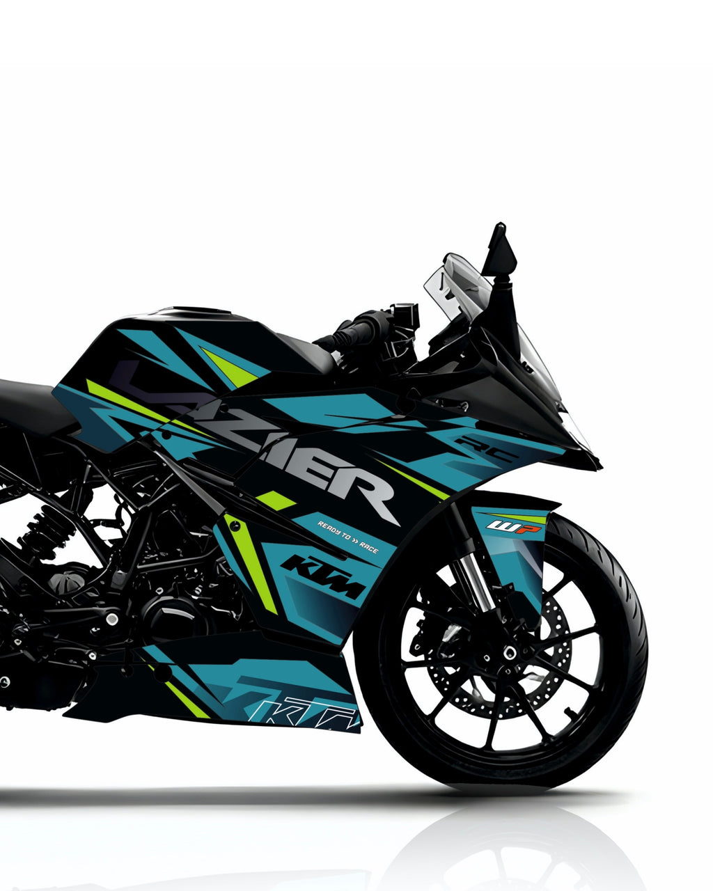 KTM RC 125-200-390 Neon Strike Wrap Kit