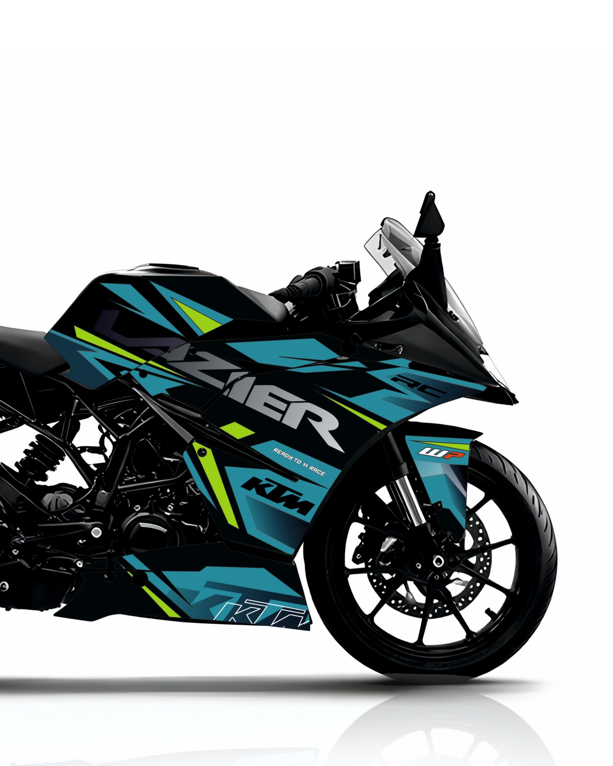 KTM RC 125-200-390 Neon Strike Wrap Kit