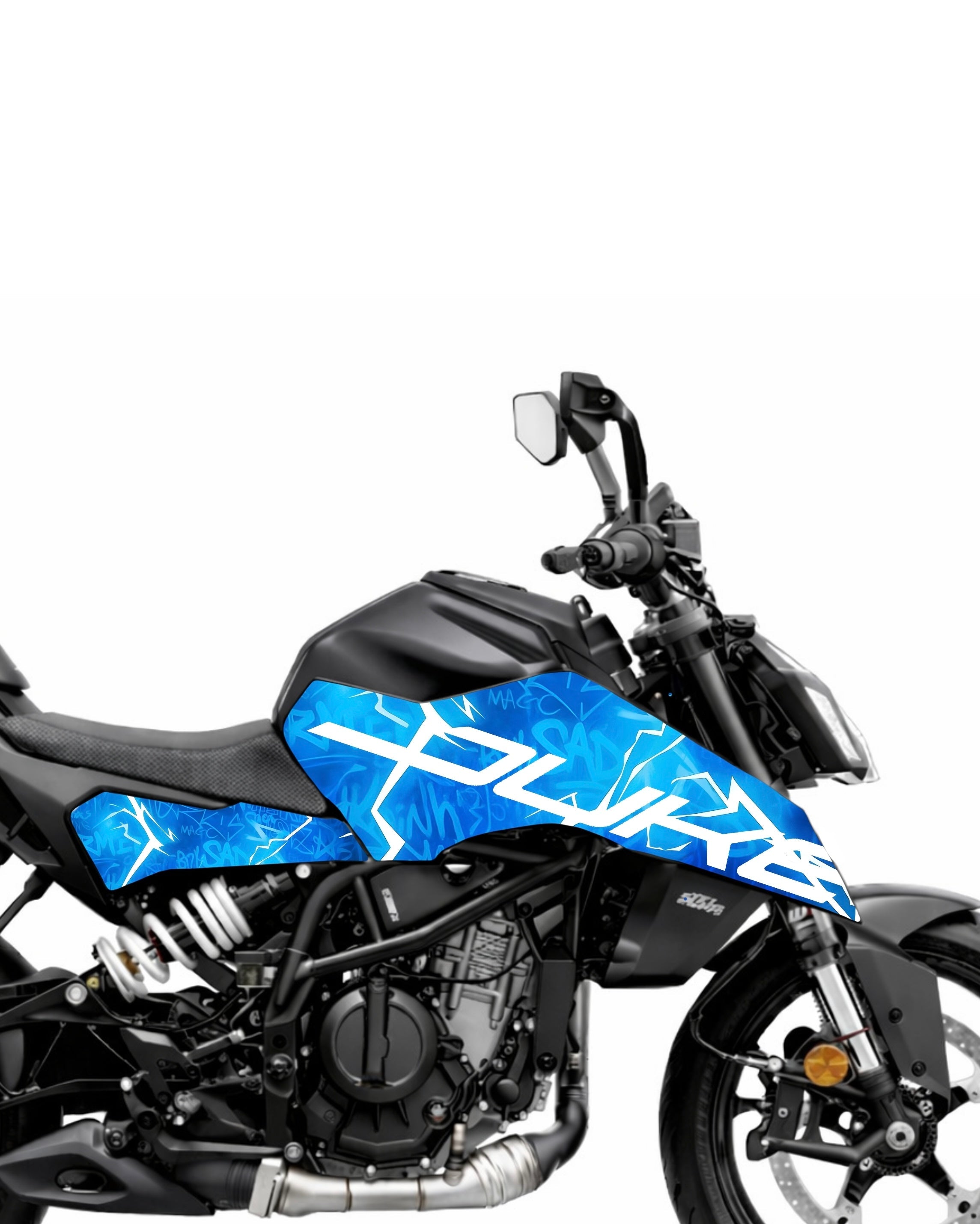 Duke Gen 3 Blue Storm Graffiti Wrap Kit
