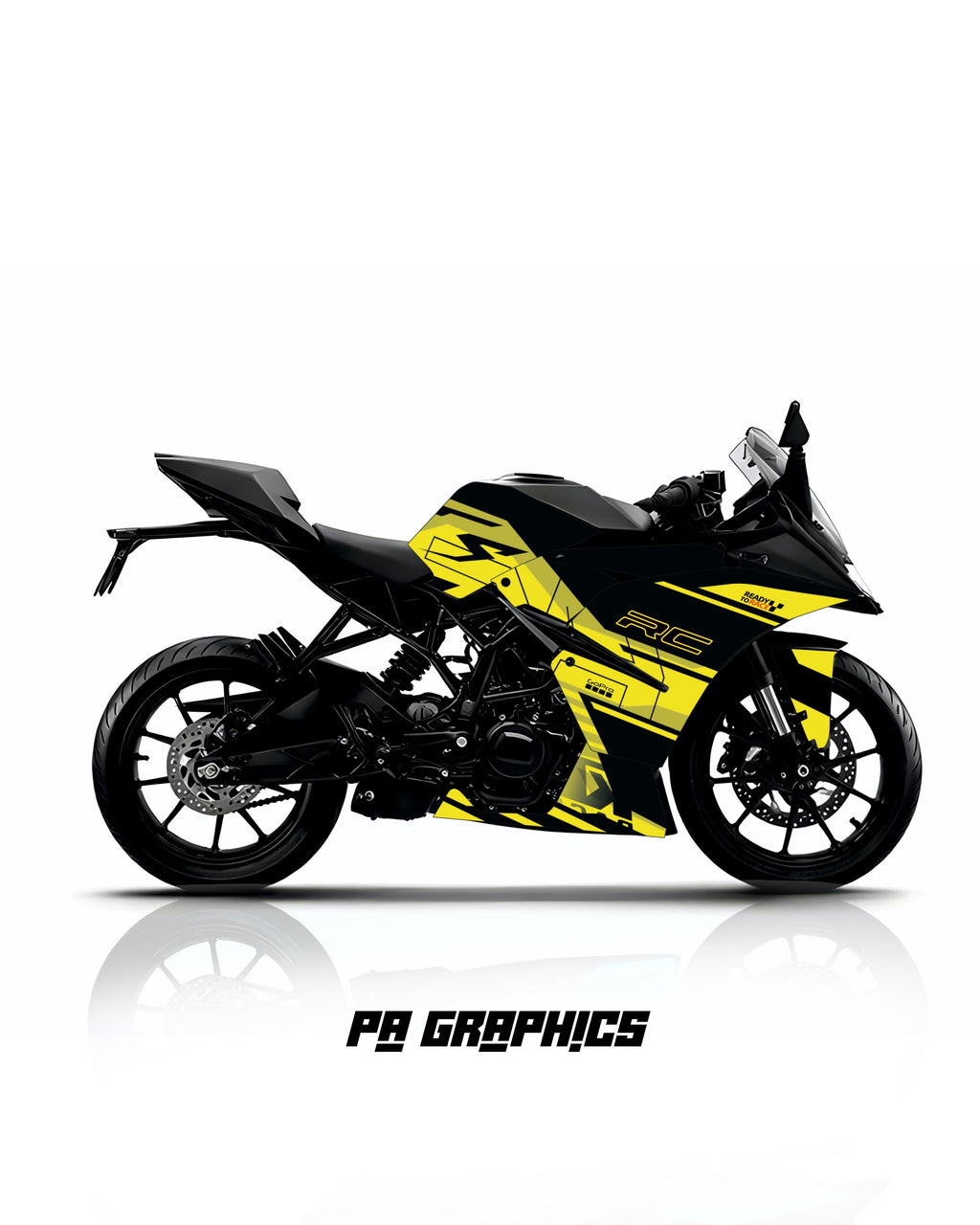 KTM RC 125-200-390 Neon Wrap Kit