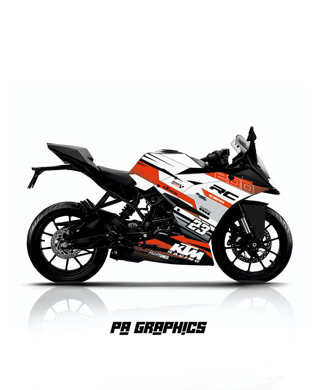 KTM RC 125-200-390 Race 200 Wrap Kit