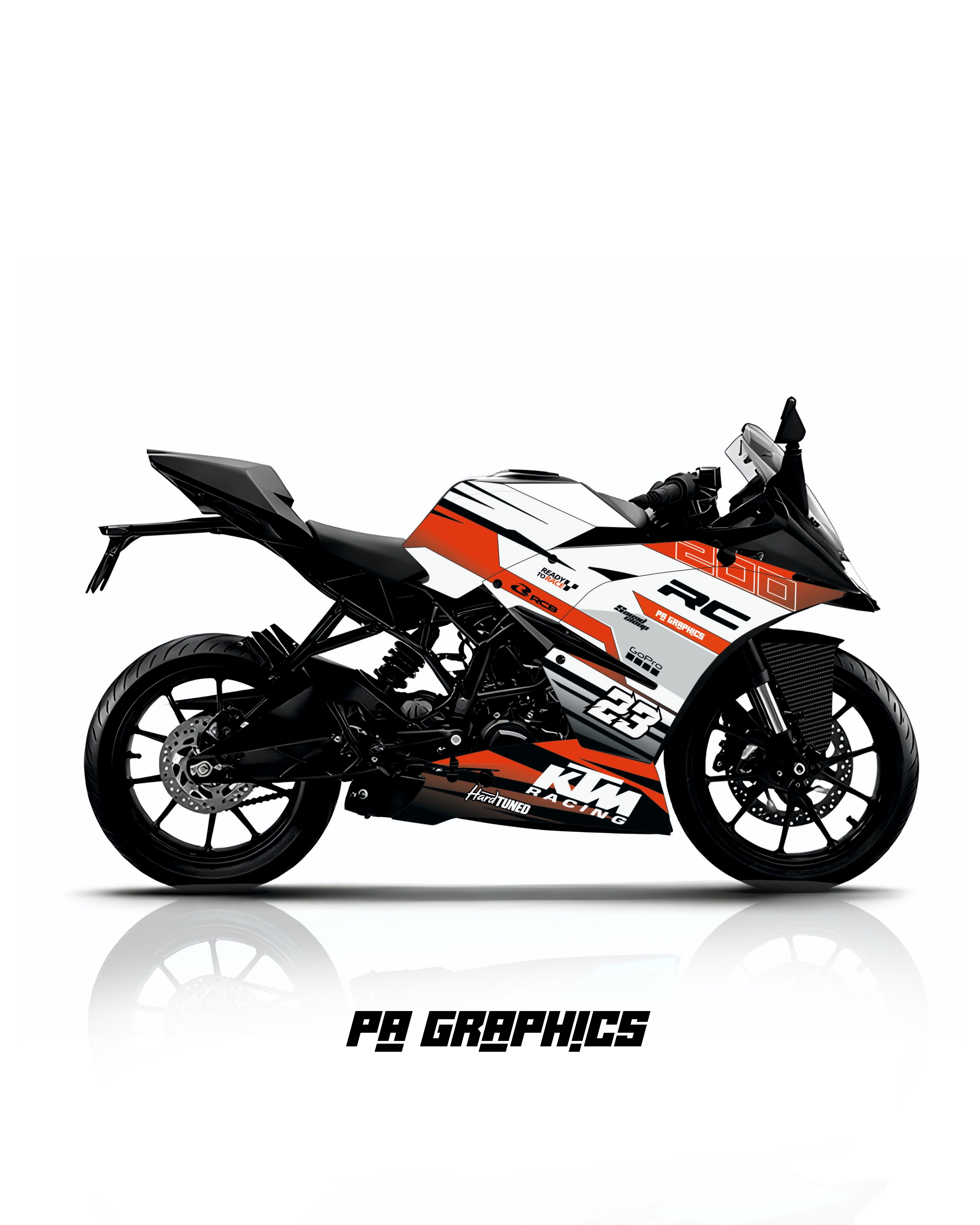 KTM RC 125-200-390 Race 200 Wrap Kit