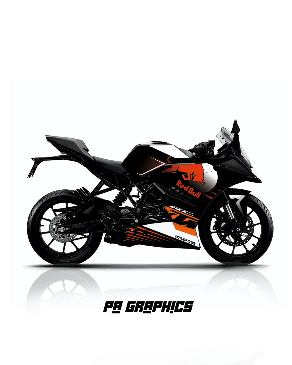 KTM RC 125-200-390 Bull Racing Edition Wrap Kit MotoGP Style